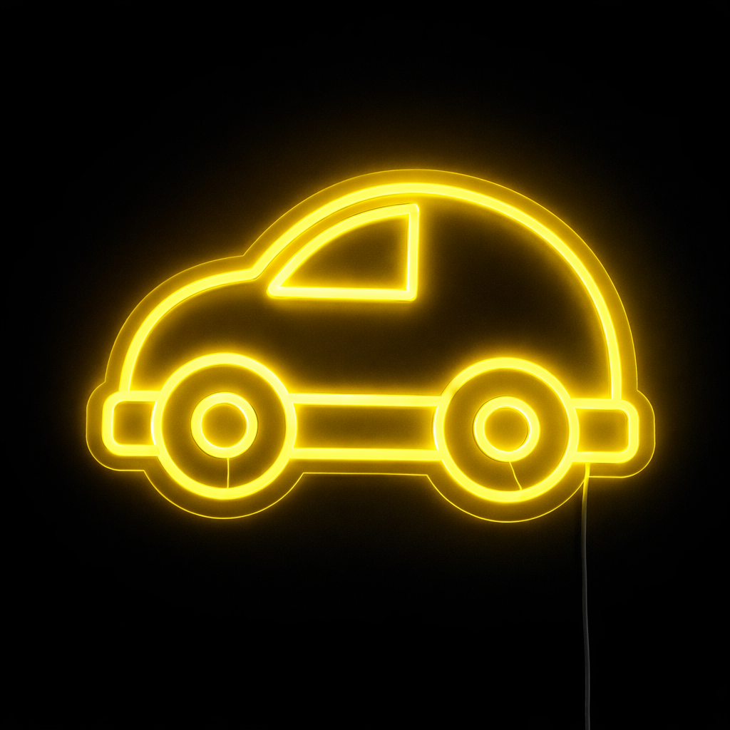 Bubble Car Neonskilt Blå - TEST VARIANT