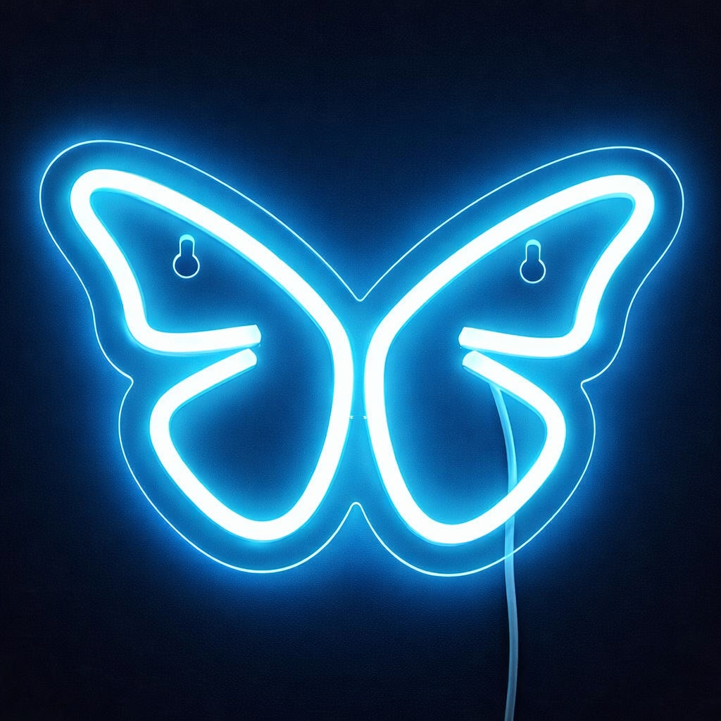 Butterfly Neonskilt - TEST VARIANT