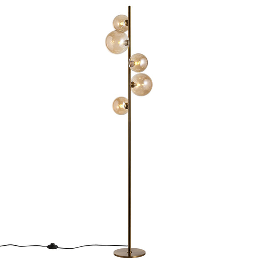Valencia Gulvlampe Messing/Amber-Nordic Seasons-OutletLamper.dk
