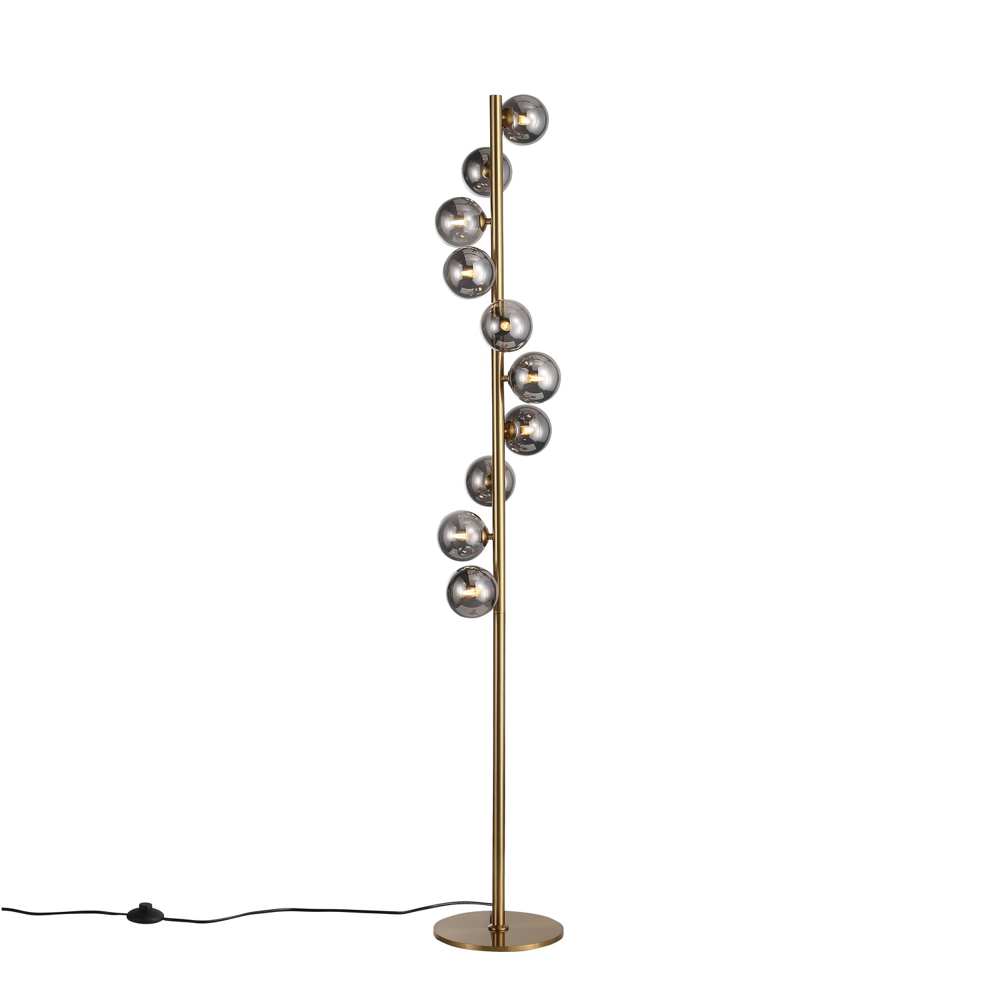 Trento Gulvlampe Messing/Smoke-Nordic Seasons-OutletLamper.dk
