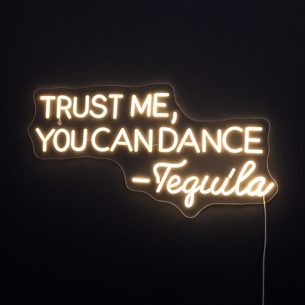 Trust Me You Can Dance Neonskilt - TEST VARIANT
