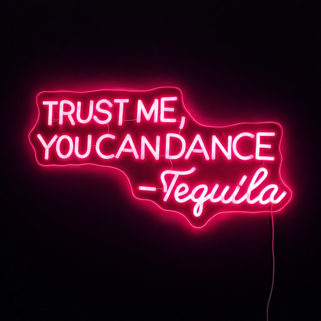 Trust Me You Can Dance Neonskilt - TEST VARIANT