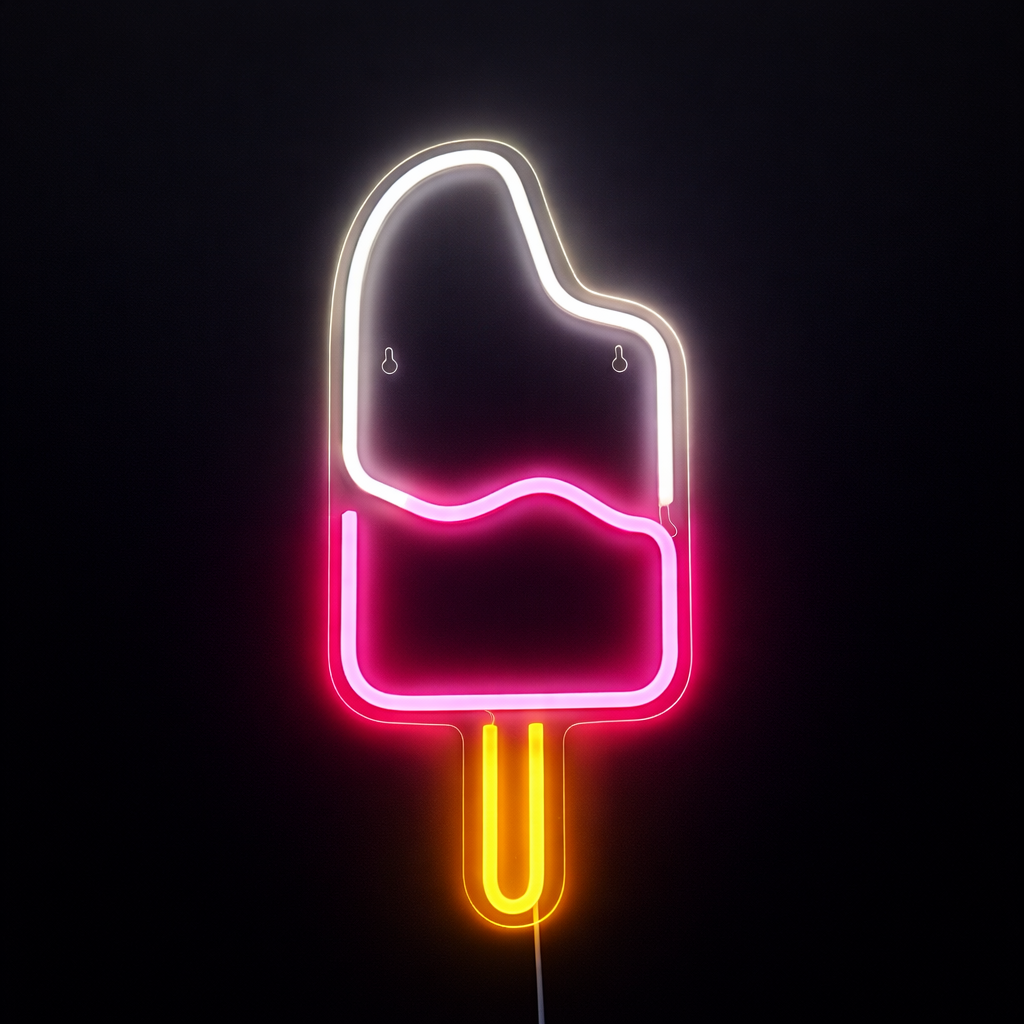 Ice Cream Neonskilt - TEST VARIANT