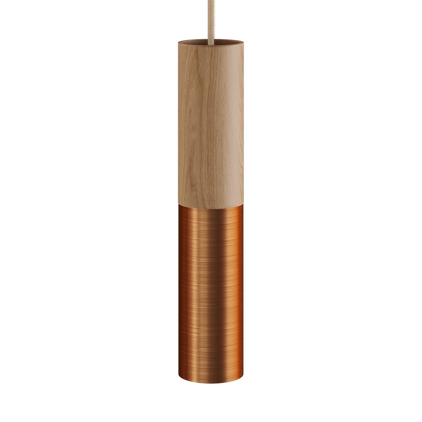 Tube Pendel Wood/Metal 2-Farvet - TEST VARIANT